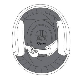 Interieur casque AGV Coiffe X70 Interieur casque AGV Coiffe X70